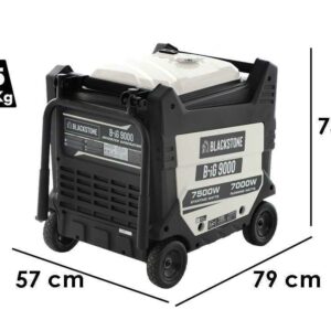 BlackStone B-iG 9000 - Groupe électrogène inverter 7.5 kW monophasé - Insonorisé - sur chariot