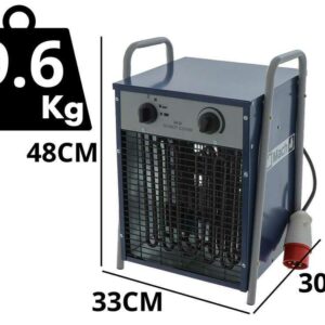 BullMach BM-EFH 9H - Générateur d'air chaud triphasé avec ventilation - 9kW