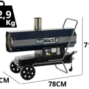 BullMach BM-IDH 20KW - Générateur d'air chaud diesel - à combustion indirecte