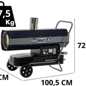 BullMach BM-IDH 30KW - Générateur d'air chaud diesel - à combustion indirecte