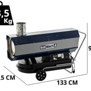 BullMach BM-IDH 50KW - Générateur d'air chaud diesel - à combustion indirecte
