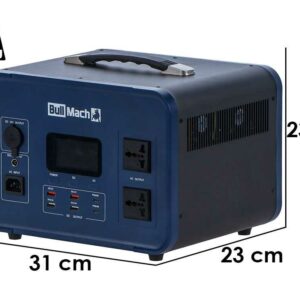 BullMach Elektron 1000 - Power Station Portable - 1000W/1008Wh 3.2V