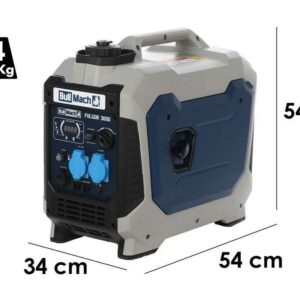 BullMach Fulgor 3000 - Groupe électrogène inverter 3,3 kW - Continue 3 kW monophasé