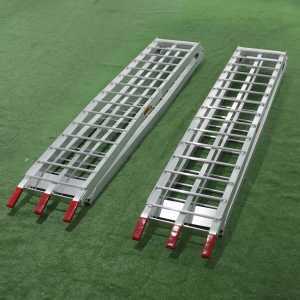 Couple de rampes de chargement 310 cm pliables en aluminium pour autoportée, quad, etc...