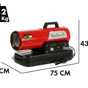 GeoTech DH 1000 - Générateur d'air chaud diesel - À combustion directe