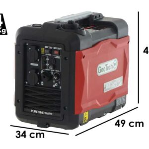 GeoTech SQL3000i EVO - Groupe électrogène à inverter 2.9 kW - continu 2.7 kW monophasé