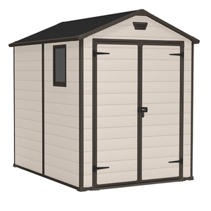Keter Manor beige - Abri de jardin - Avec fenêtre latérale - 185.8x236.8x227 cm