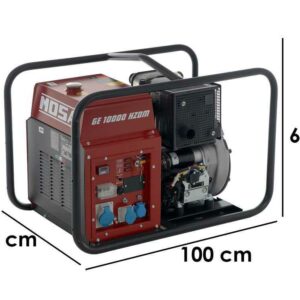 MOSA GE 10000 HZDM - Groupe électrogène 9 KW monophasé - Diesel HATZ - Alternateur italien