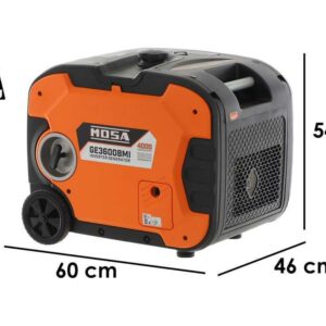 Mosa GE 3600 BMI - Groupe électrogène à inverter de 4 kW - Version trolley