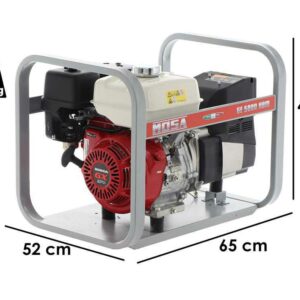 MOSA GE 5000 HBM AVR - Groupe électrogène 4.5 KW monophasé - Moteur Honda - Alternateur italien
