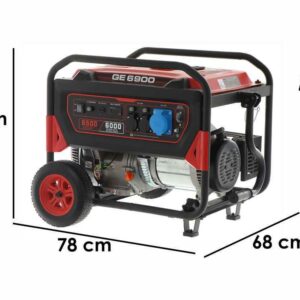 Mosa GE 6900 - Groupe électrogène 6.5 KW monophasé sur chariot - Moteur 4 temps essence