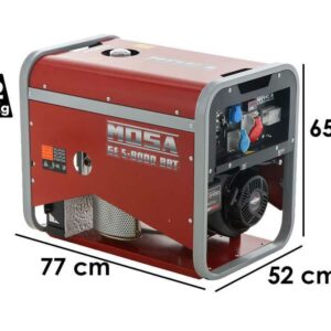 MOSA GE S-8000 BBT AVR EAS - Groupe électrogène 6.4 KW triphasé - Démarrage électrique